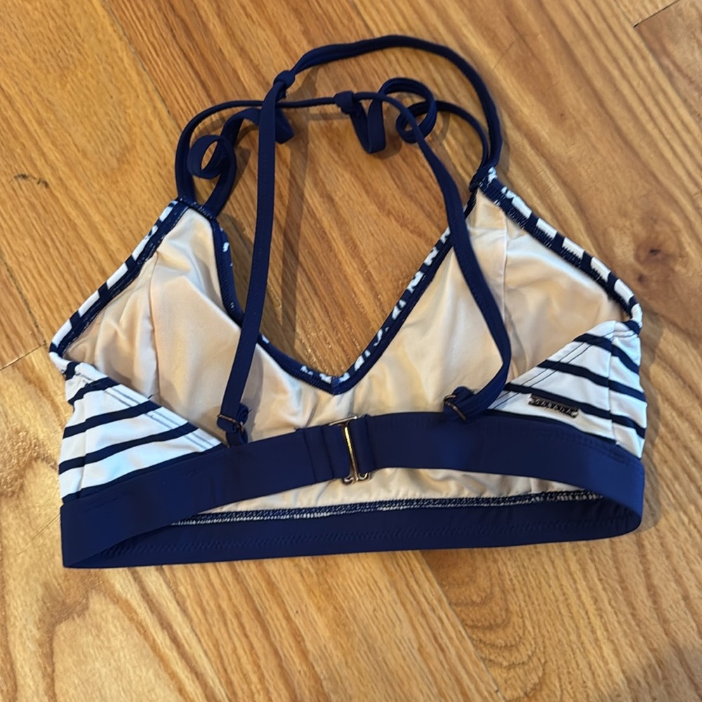 Cabana Life Blue and White Striped Bikini Swimwear - Picture 7 of 8
